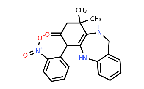 82408-12-6 | 9,9-Dimethyl-6-(2-nitrophenyl)-5,6,8,9,10,11-hexahydro-7H-dibenzo[b,e][1,4]diazepin-7-one