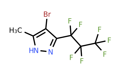 4-Bromo-5-methyl-3-(perfluoropropyl)-1H-pyrazole