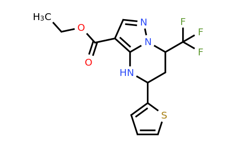 827592-52-9 | Ethyl 5-(thiophen-2-yl)-7-(trifluoromethyl)-4,5,6,7-tetrahydropyrazolo[1,5-a]pyrimidine-3-carboxylate