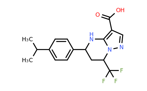 827593-58-8 | 5-(4-Isopropylphenyl)-7-(trifluoromethyl)-4,5,6,7-tetrahydropyrazolo[1,5-a]pyrimidine-3-carboxylic acid