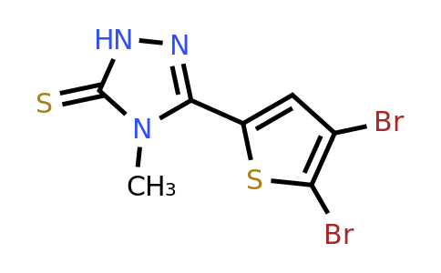 828274-97-1 | 5-(4,5-Dibromothiophen-2-yl)-4-methyl-2,4-dihydro-3H-1,2,4-triazole-3-thione