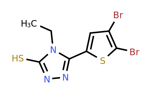 828275-81-6 | 5-(4,5-Dibromothiophen-2-yl)-4-ethyl-4h-1,2,4-triazole-3-thiol