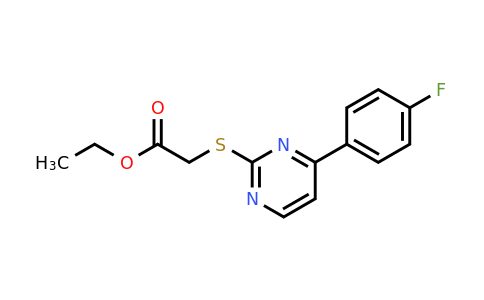 828276-28-4 | Ethyl 2-((4-(4-fluorophenyl)pyrimidin-2-yl)thio)acetate