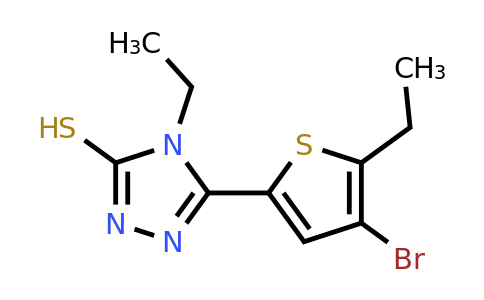 828277-47-0 | 5-(4-Bromo-5-ethylthiophen-2-yl)-4-ethyl-4h-1,2,4-triazole-3-thiol