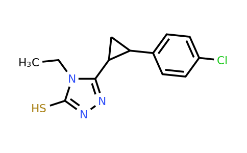 828283-49-4 | 5-(2-(4-Chlorophenyl)cyclopropyl)-4-ethyl-4h-1,2,4-triazole-3-thiol