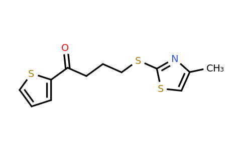 82929-35-9 | 4-((4-Methylthiazol-2-yl)thio)-1-(thiophen-2-yl)butan-1-one