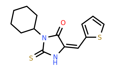 832119-07-0 | (E)-3-cyclohexyl-5-(thiophen-2-ylmethylene)-2-thioxoimidazolidin-4-one