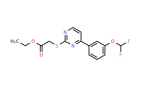 832147-32-7 | Ethyl 2-((4-(3-(difluoromethoxy)phenyl)pyrimidin-2-yl)thio)acetate