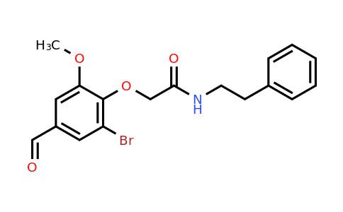 2-(2-Bromo-4-formyl-6-methoxyphenoxy)-N-phenethylacetamide