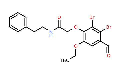 832674-35-8 | 2-(2,3-Dibromo-6-ethoxy-4-formylphenoxy)-N-phenethylacetamide