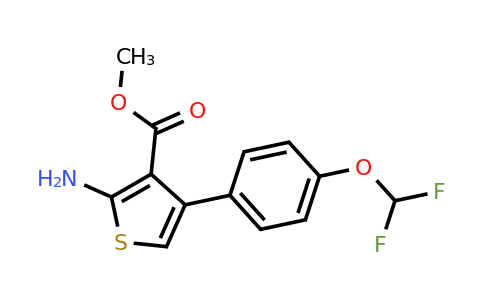 832737-30-1 | Methyl 2-amino-4-(4-(difluoromethoxy)phenyl)thiophene-3-carboxylate