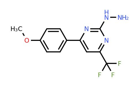 832737-33-4 | 2-Hydrazinyl-4-(4-methoxyphenyl)-6-(trifluoromethyl)pyrimidine