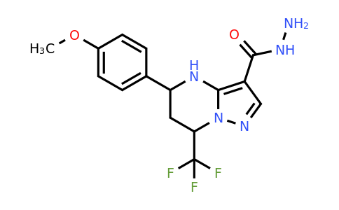 832737-36-7 | 5-(4-Methoxyphenyl)-7-(trifluoromethyl)-4,5,6,7-tetrahydropyrazolo[1,5-a]pyrimidine-3-carbohydrazide