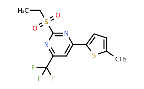 832737-60-7 | 2-(Ethylsulfonyl)-4-(5-methylthiophen-2-yl)-6-(trifluoromethyl)pyrimidine