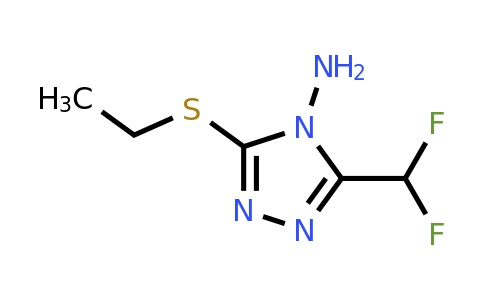 3-(Difluoromethyl)-5-(ethylthio)-4h-1,2,4-triazol-4-amine