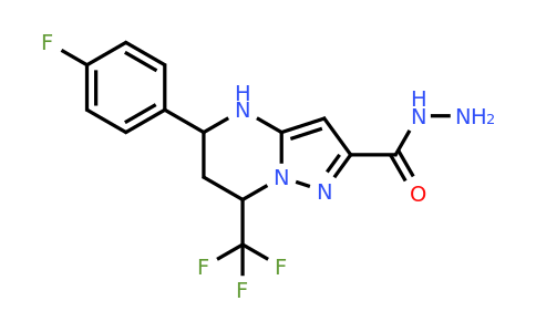 832737-90-3 | 5-(4-Fluorophenyl)-7-(trifluoromethyl)-4,5,6,7-tetrahydropyrazolo[1,5-a]pyrimidine-2-carbohydrazide