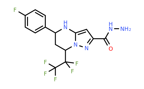 832739-62-5 | 5-(4-Fluorophenyl)-7-(perfluoroethyl)-4,5,6,7-tetrahydropyrazolo[1,5-a]pyrimidine-2-carbohydrazide