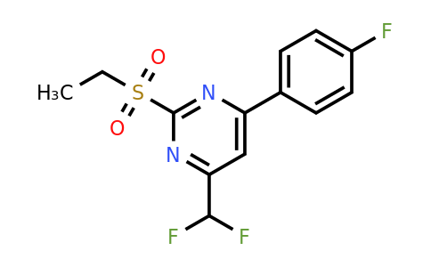 832739-68-1 | 4-(Difluoromethyl)-2-(ethylsulfonyl)-6-(4-fluorophenyl)pyrimidine