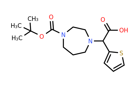 834884-95-6 | 2-(4-(Tert-butoxycarbonyl)-1,4-diazepan-1-yl)-2-(thiophen-2-yl)acetic acid