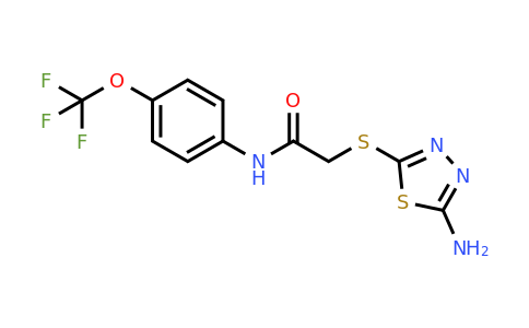 839693-07-1 | 2-((5-Amino-1,3,4-thiadiazol-2-yl)thio)-N-(4-(trifluoromethoxy)phenyl)acetamide