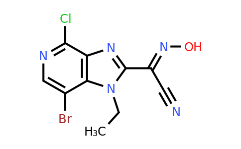842144-06-3 | (7-Bromo-4-chloro-1-ethyl-1H-imidazo[4,5-c]pyridin-2-yl)hydroxyiminoacetonitrile