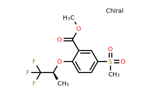 5-Methylsulfonyl-2-[((S)-2,2,2-trifluoro-1-methylethyl)oxy]benzoic acid methyl ester
