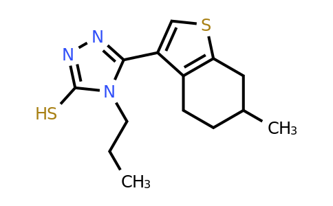 847503-23-5 | 5-(6-Methyl-4,5,6,7-tetrahydrobenzo[b]thiophen-3-yl)-4-propyl-4H-1,2,4-triazole-3-thiol