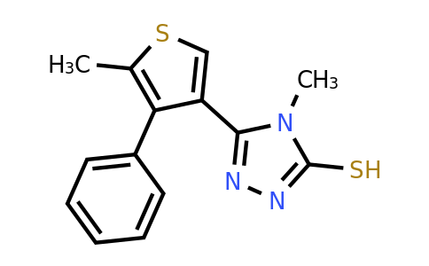 847503-30-4 | 4-Methyl-5-(5-methyl-4-phenylthiophen-3-yl)-4H-1,2,4-triazole-3-thiol