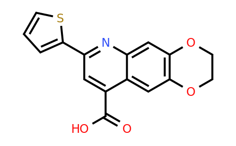 847508-31-0 | 7-(Thiophen-2-yl)-2h,3h-[1,4]dioxino[2,3-g]quinoline-9-carboxylic acid