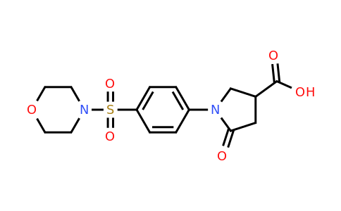 1-(4-(Morpholinosulfonyl)phenyl)-5-oxopyrrolidine-3-carboxylic acid