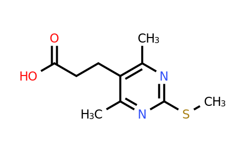 847837-31-4 | 3-[4,6-dimethyl-2-(methylsulfanyl)pyrimidin-5-yl]propanoic acid