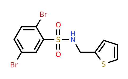 848336-24-3 | 2,5-Dibromo-n-(thiophen-2-ylmethyl)benzenesulfonamide