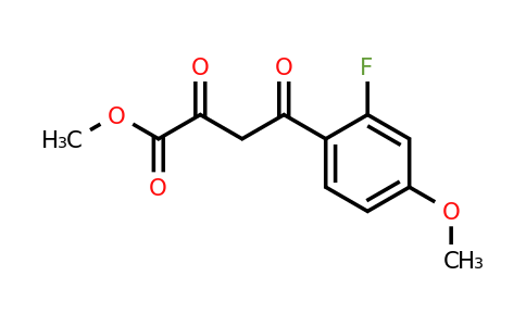 848369-70-0 | Methyl 4-(2-fluoro-4-methoxyphenyl)-2,4-dioxobutanoate