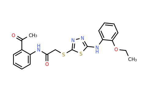 848594-81-0 | n-(2-Acetylphenyl)-2-({5-[(2-ethoxyphenyl)amino]-1,3,4-thiadiazol-2-yl}sulfanyl)acetamide