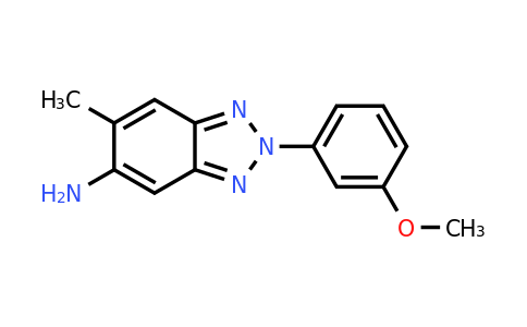 848752-87-4 | 2-(3-Methoxyphenyl)-6-methyl-2H-benzo[d][1,2,3]triazol-5-amine