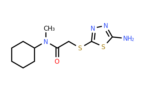 849054-33-7 | 2-((5-Amino-1,3,4-thiadiazol-2-yl)thio)-N-cyclohexyl-N-methylacetamide