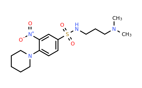 849124-84-1 | n-[3-(dimethylamino)propyl]-3-nitro-4-(piperidin-1-yl)benzene-1-sulfonamide