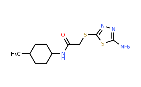 849134-90-3 | 2-((5-Amino-1,3,4-thiadiazol-2-yl)thio)-N-(4-methylcyclohexyl)acetamide