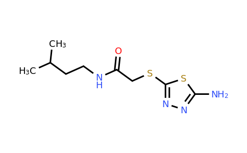 849455-58-9 | 2-((5-Amino-1,3,4-thiadiazol-2-yl)thio)-N-isopentylacetamide
