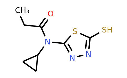 851116-17-1 | n-Cyclopropyl-N-(5-sulfanyl-1,3,4-thiadiazol-2-yl)propanamide