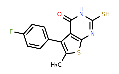 851116-66-0 | 5-(4-Fluorophenyl)-6-methyl-2-sulfanyl-3h,4h-thieno[2,3-d]pyrimidin-4-one