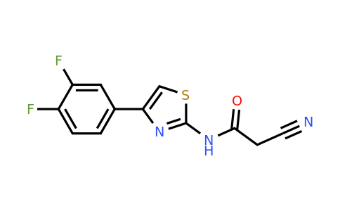2-Cyano-N-[4-(3,4-difluorophenyl)-1,3-thiazol-2-yl]acetamide