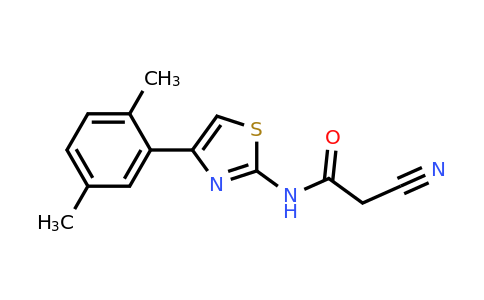 851169-25-0 | 2-Cyano-n-[4-(2,5-dimethylphenyl)-1,3-thiazol-2-yl]acetamide