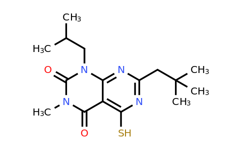 851169-31-8 | 7-(2,2-Dimethylpropyl)-3-methyl-1-(2-methylpropyl)-5-sulfanyl-1h,2h,3h,4h-[1,3]diazino[4,5-d]pyrimidine-2,4-dione