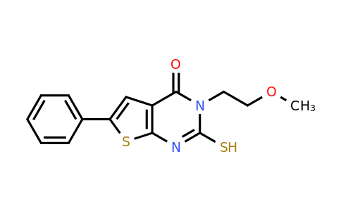 851169-45-4 | 3-(2-Methoxyethyl)-6-phenyl-2-sulfanyl-3h,4h-thieno[2,3-d]pyrimidin-4-one