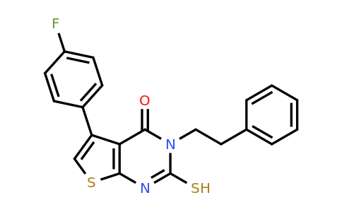 851169-52-3 | 5-(4-Fluorophenyl)-2-mercapto-3-phenethylthieno[2,3-d]pyrimidin-4(3h)-one