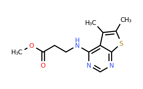 852032-06-5 | Methyl 3-((5,6-dimethylthieno[2,3-d]pyrimidin-4-yl)amino)propanoate