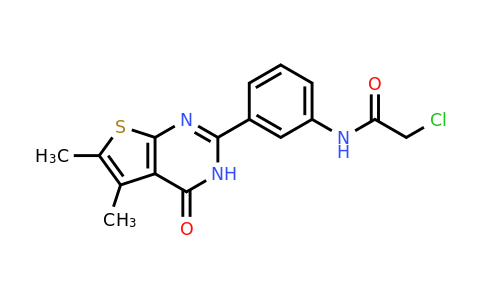 852033-50-2 | 2-Chloro-N-(3-{5,6-dimethyl-4-oxo-3h,4h-thieno[2,3-d]pyrimidin-2-yl}phenyl)acetamide