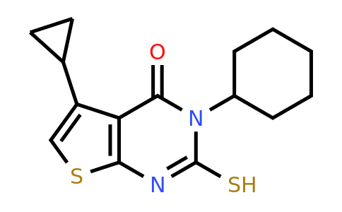 852217-70-0 | 3-Cyclohexyl-5-cyclopropyl-2-sulfanyl-3h,4h-thieno[2,3-d]pyrimidin-4-one