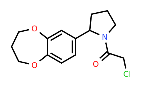 852217-75-5 | 2-Chloro-1-[2-(3,4-dihydro-2h-1,5-benzodioxepin-7-yl)pyrrolidin-1-yl]ethan-1-one